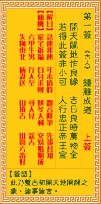 郭汾陽祝壽|觀音靈簽第68簽：汾陽祝壽 吉凶宮位：中簽卯宮